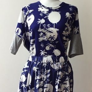 Commes des Garçons two piece summer top and skirt